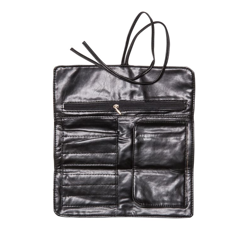 Roll-up Leather Bag for brushes 7 slots